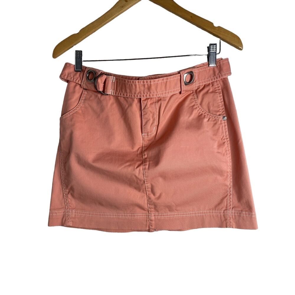 Athleta Women's Size 4 Skirt Style 43374 Pockets Athleisure Coral Golf Snap Zip‎